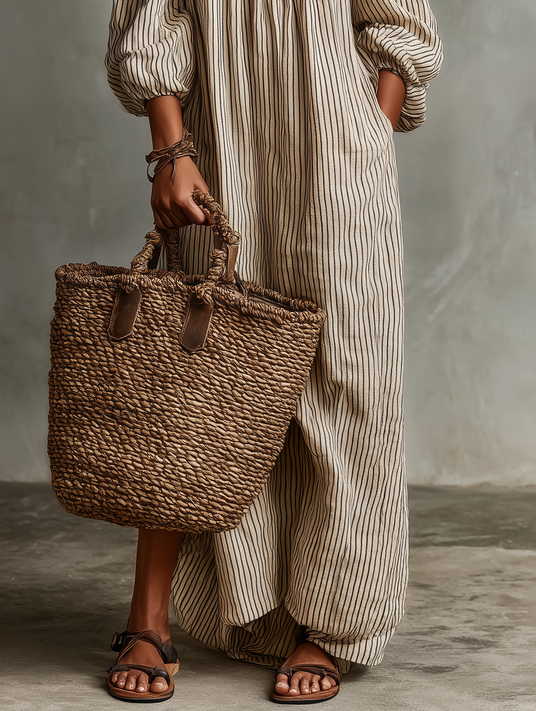 Breezy Off-Shoulder Cotton-Linen Vacation Maxi Dress | Women&