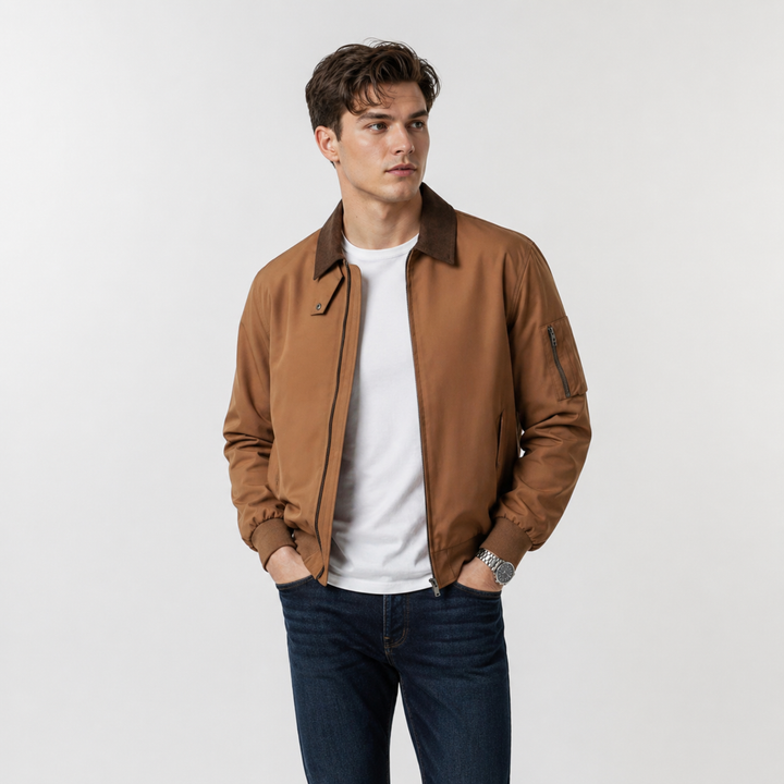 Klassische Harrington Jacke Herren Übergangsjacke