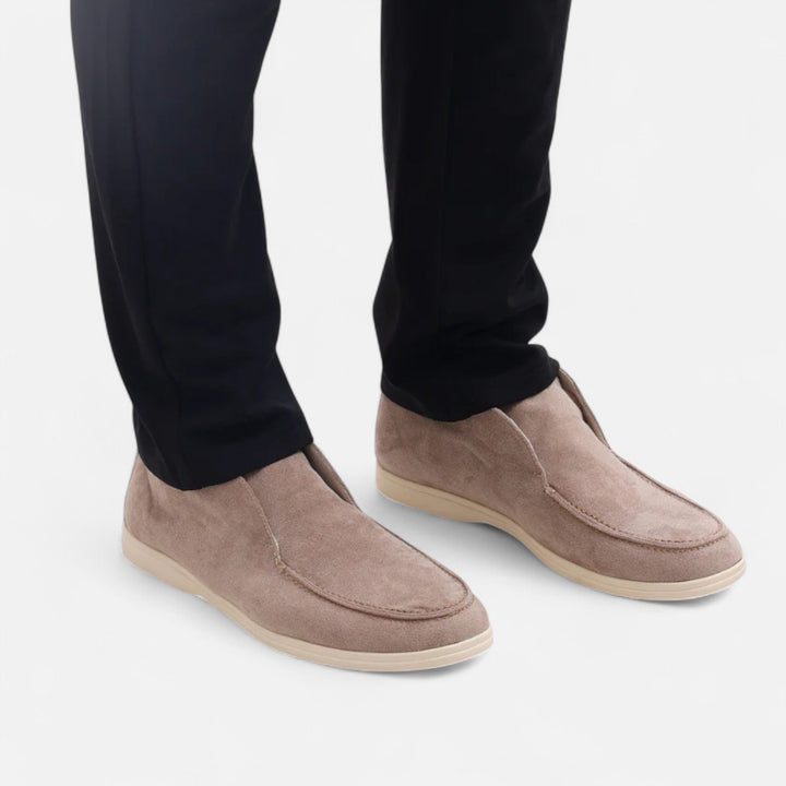 Old Money Hohe Wildleder Loafer Herren Slip-On Schuhe