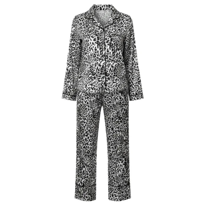 Leopard-Print Satin Women&