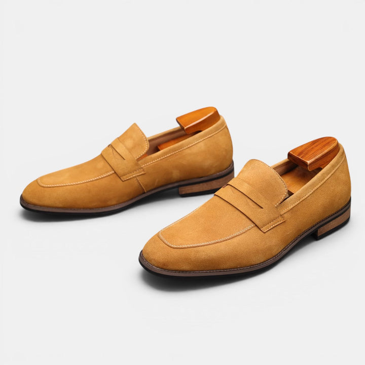 Wildleder Penny Sommer Loafer Herren Slip-On Schuhe