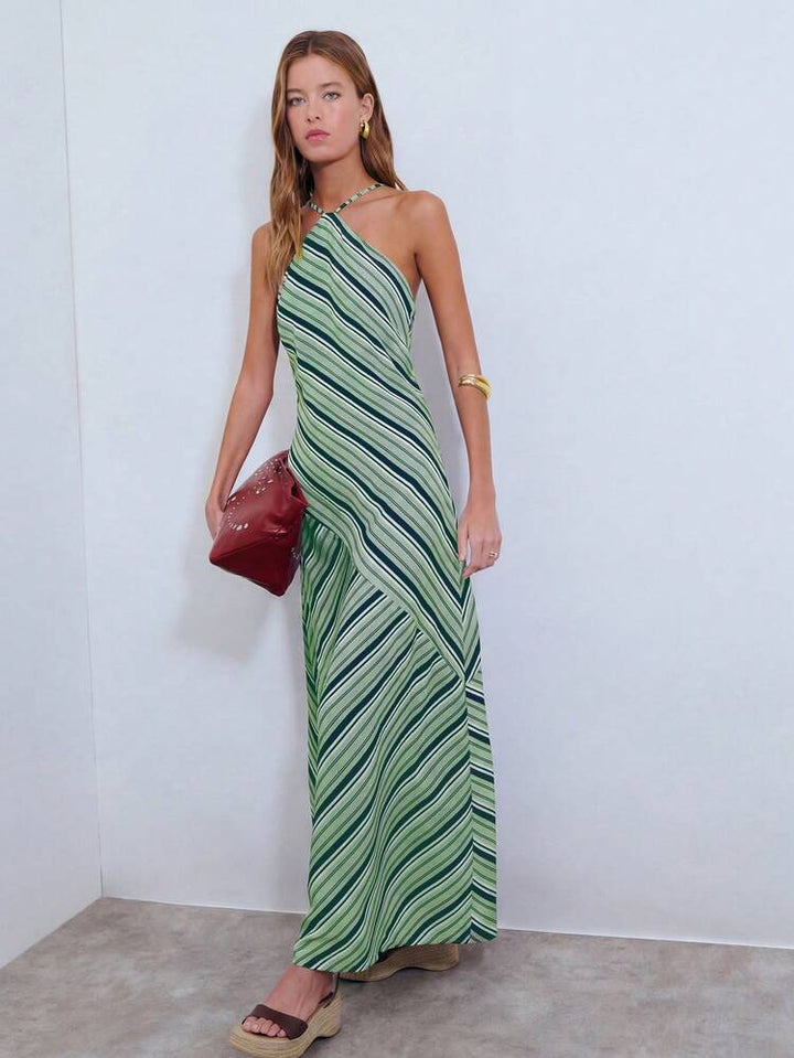 Striped Halter Women&