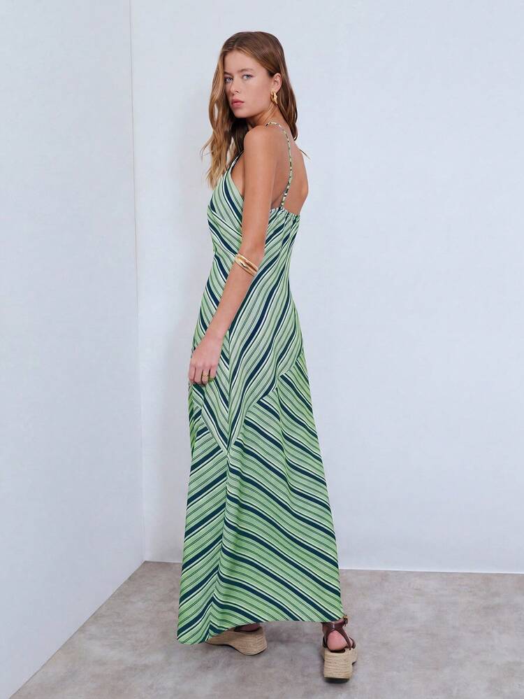 Striped Halter Women&