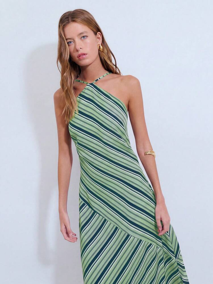 Striped Halter Women&