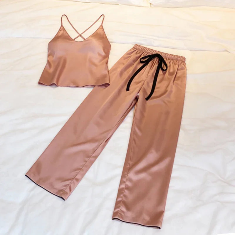 Round-Neck Satin Women&