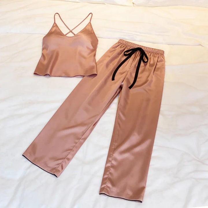 Round-Neck Satin Women&