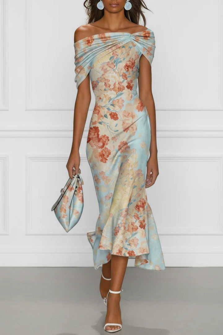 Floral One-Shoulder Women&