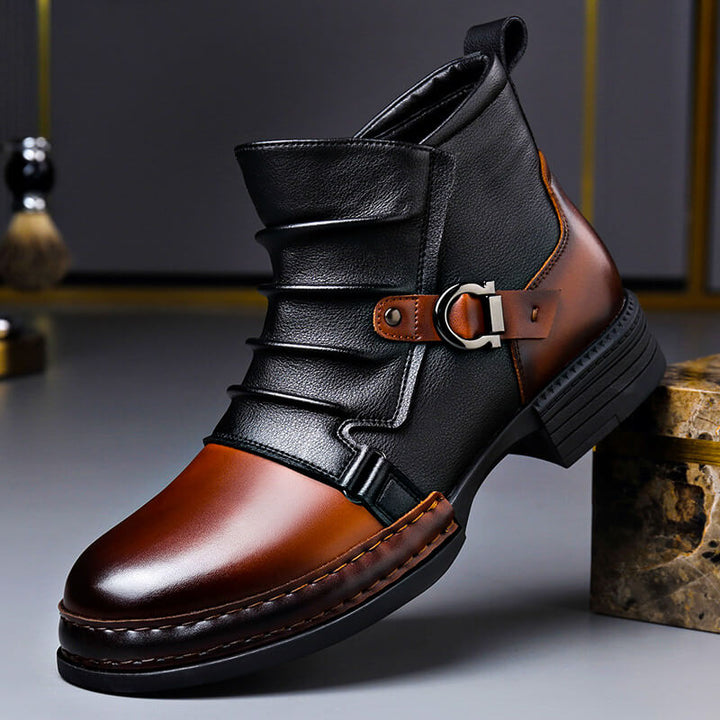Echtleder Stiefel Herren Elegante Stiefeletten Boots