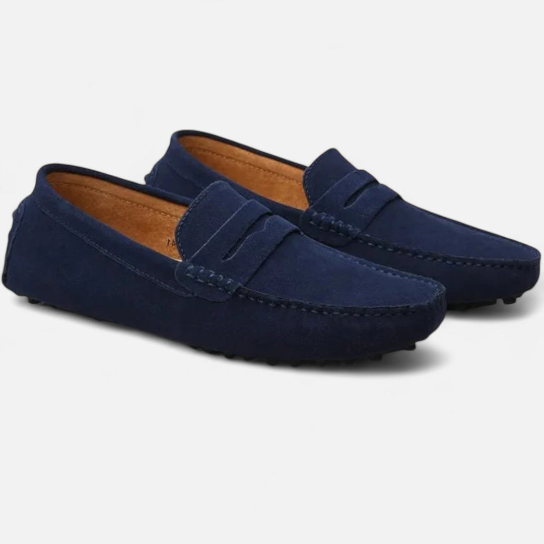 Wildleder Fahrloafer Herren Slip-On Mokassin Schuhe
