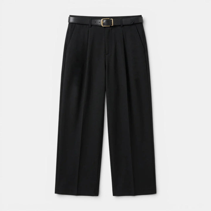 Bundfalten Geradebeinhose Herren Elegante Anzughose