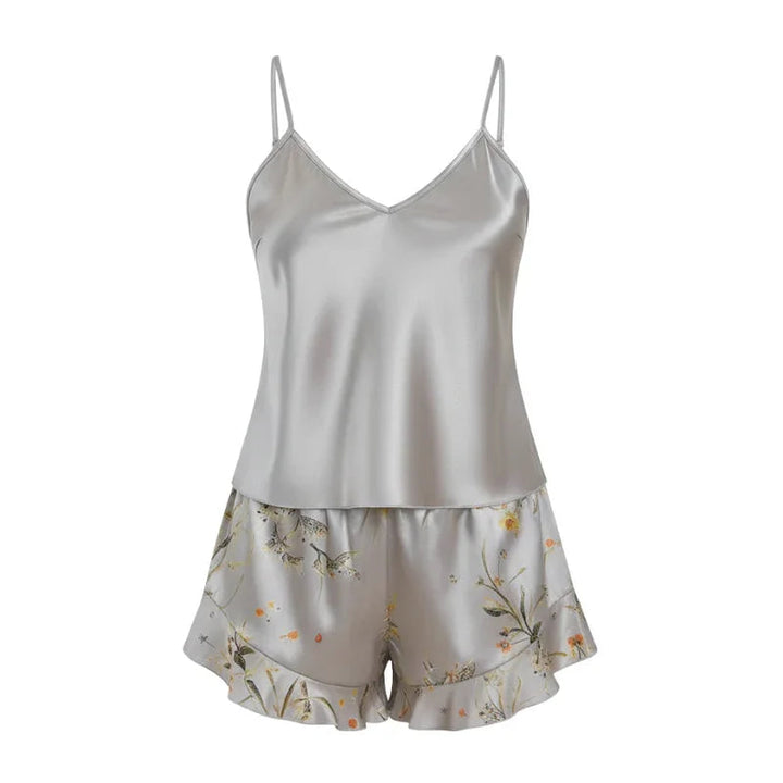 Spaghetti-Strap Satin Women&