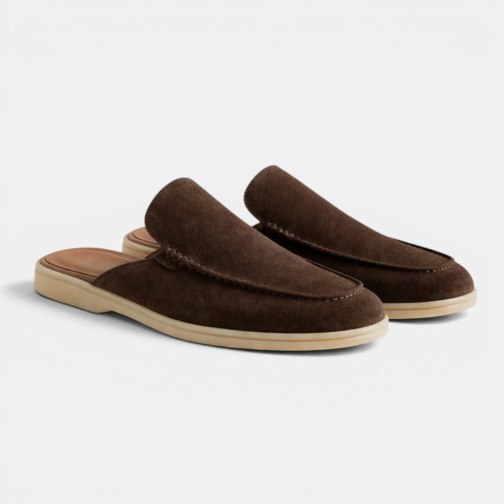 Wildleder Slip-On Mules Herren Sommer Pantoletten