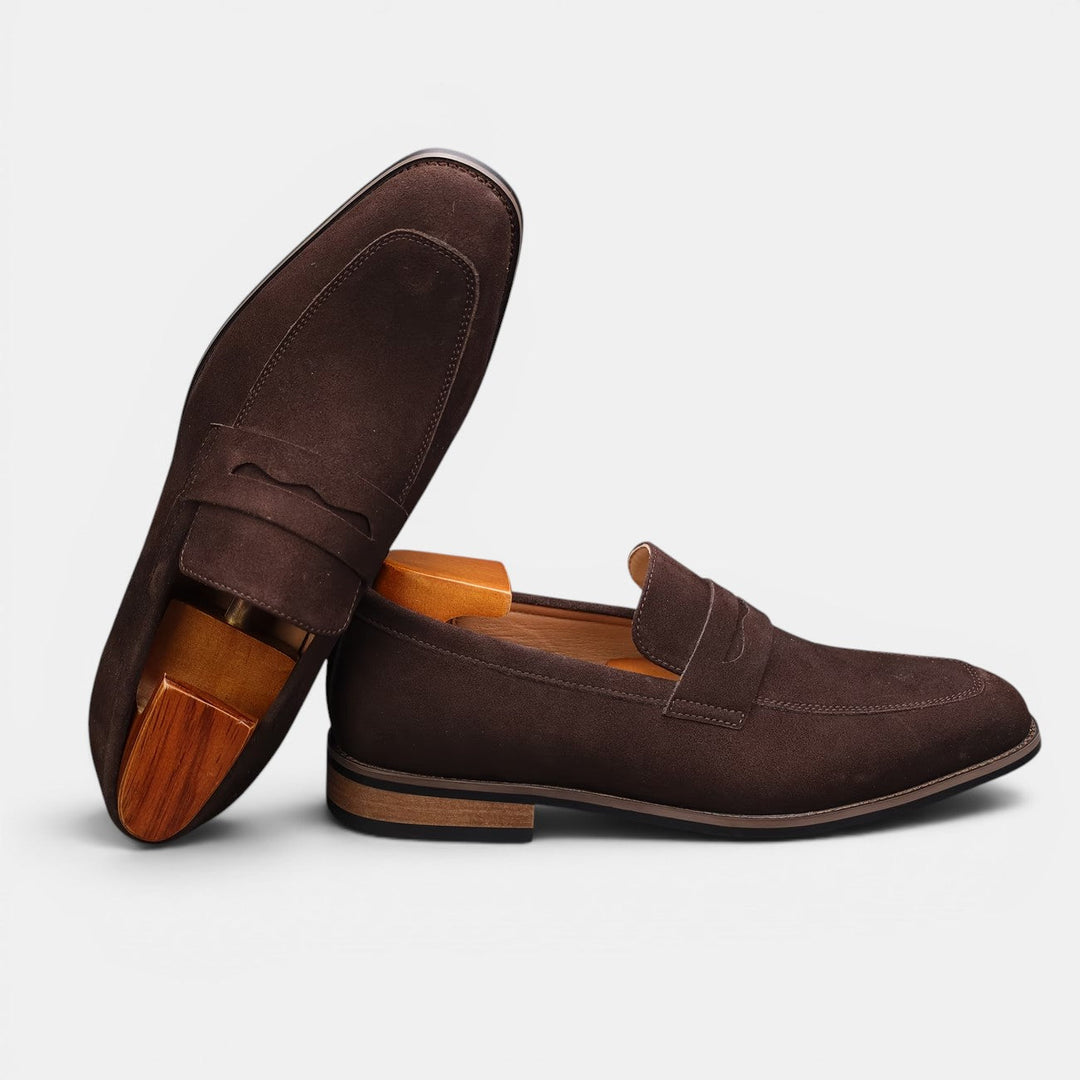 Wildleder Penny Sommer Loafer Herren Slip-On Schuhe