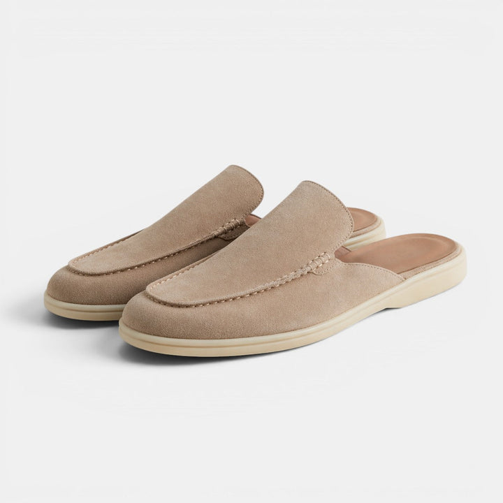 Wildleder Slip-On Mules Herren Sommer Pantoletten