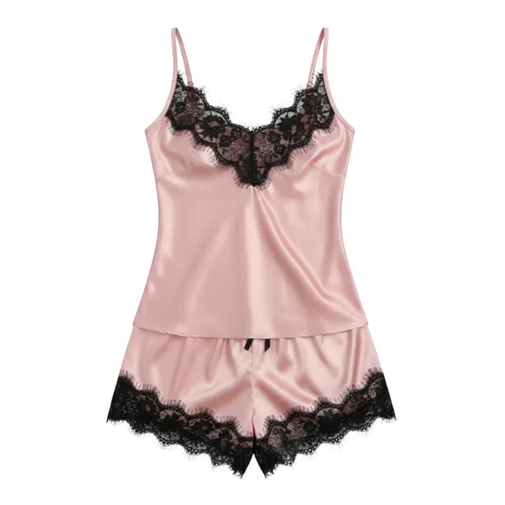Lace-Trim Silk Women&