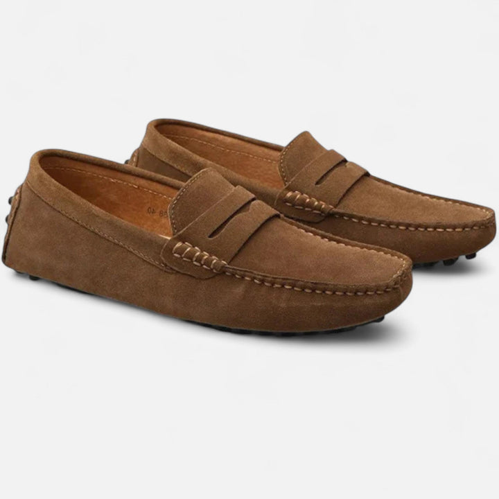 Wildleder Fahrloafer Herren Slip-On Mokassin Schuhe