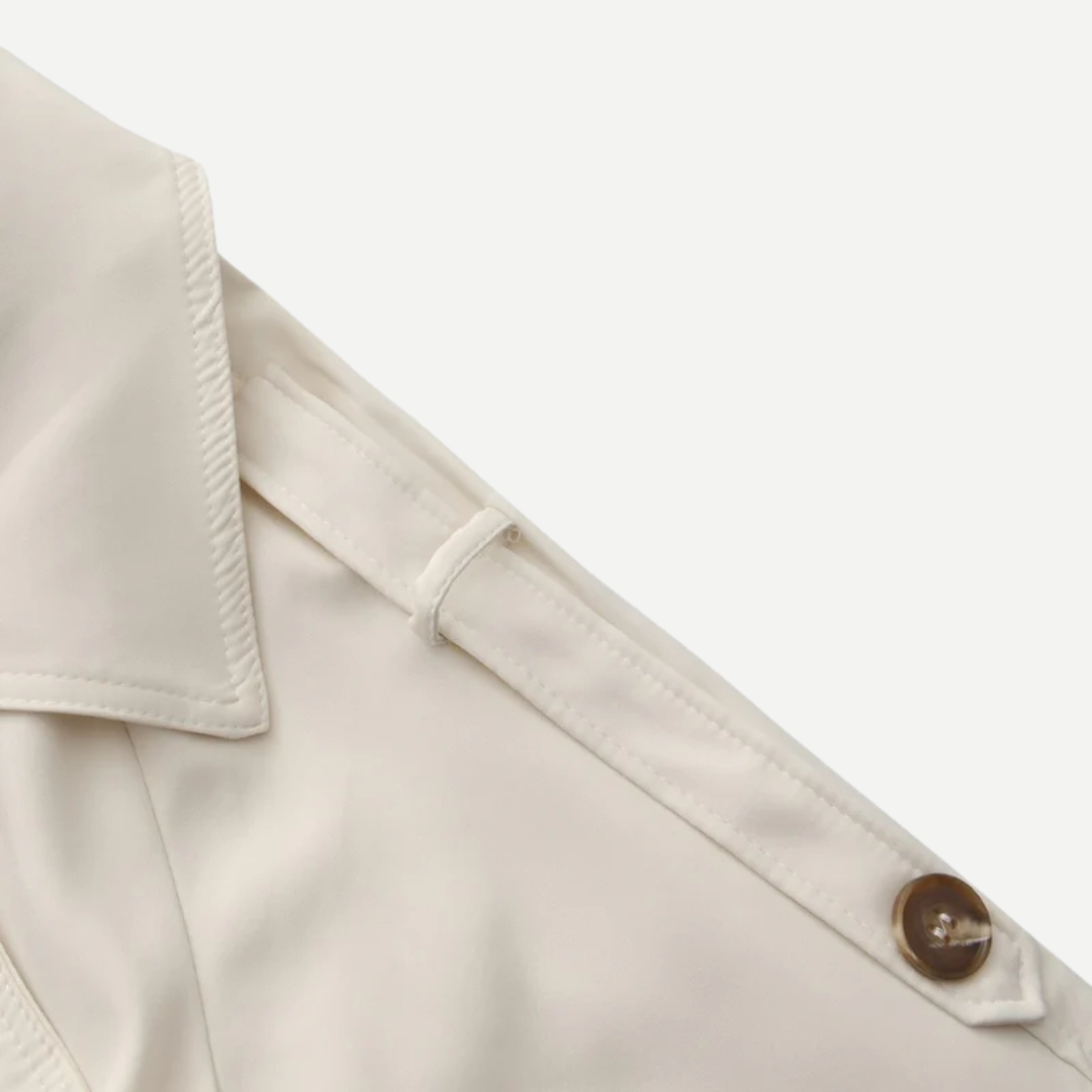 Navacava trench coat styled — effortless feminine elegance
