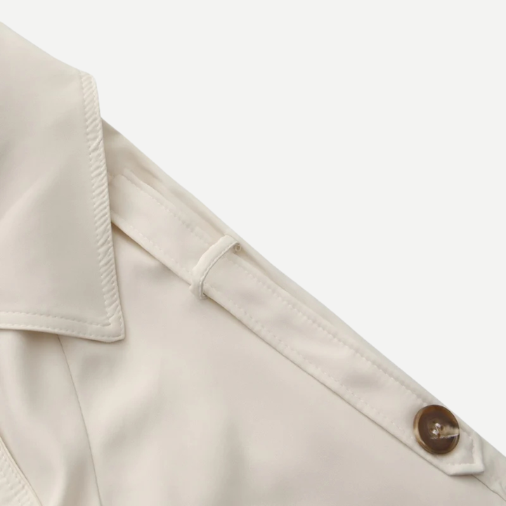 Navacava trench coat styled — effortless feminine elegance