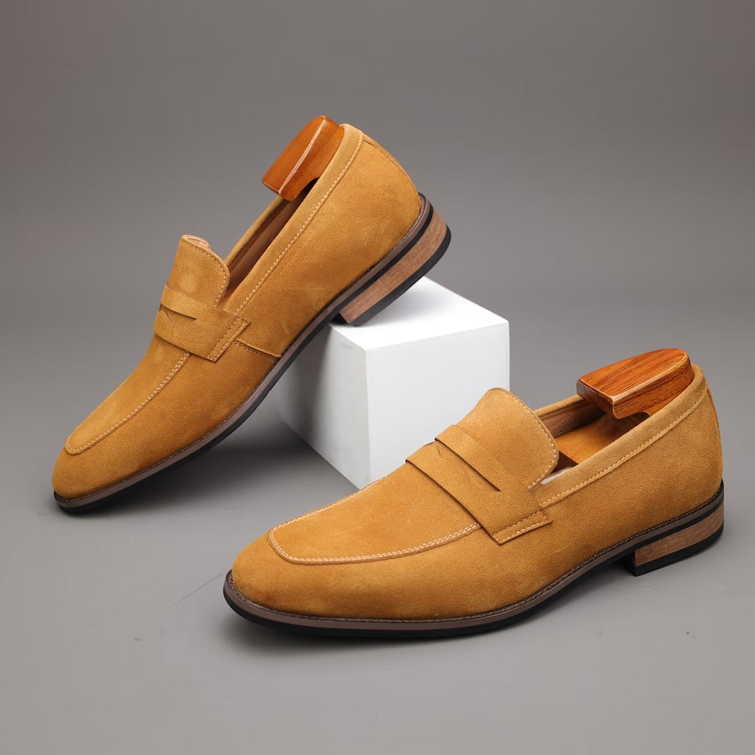 Wildleder Penny Sommer Loafer Herren Slip-On Schuhe