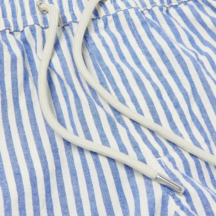 Gestreifte Leinenshorts Herren Sommer Strand Bermuda