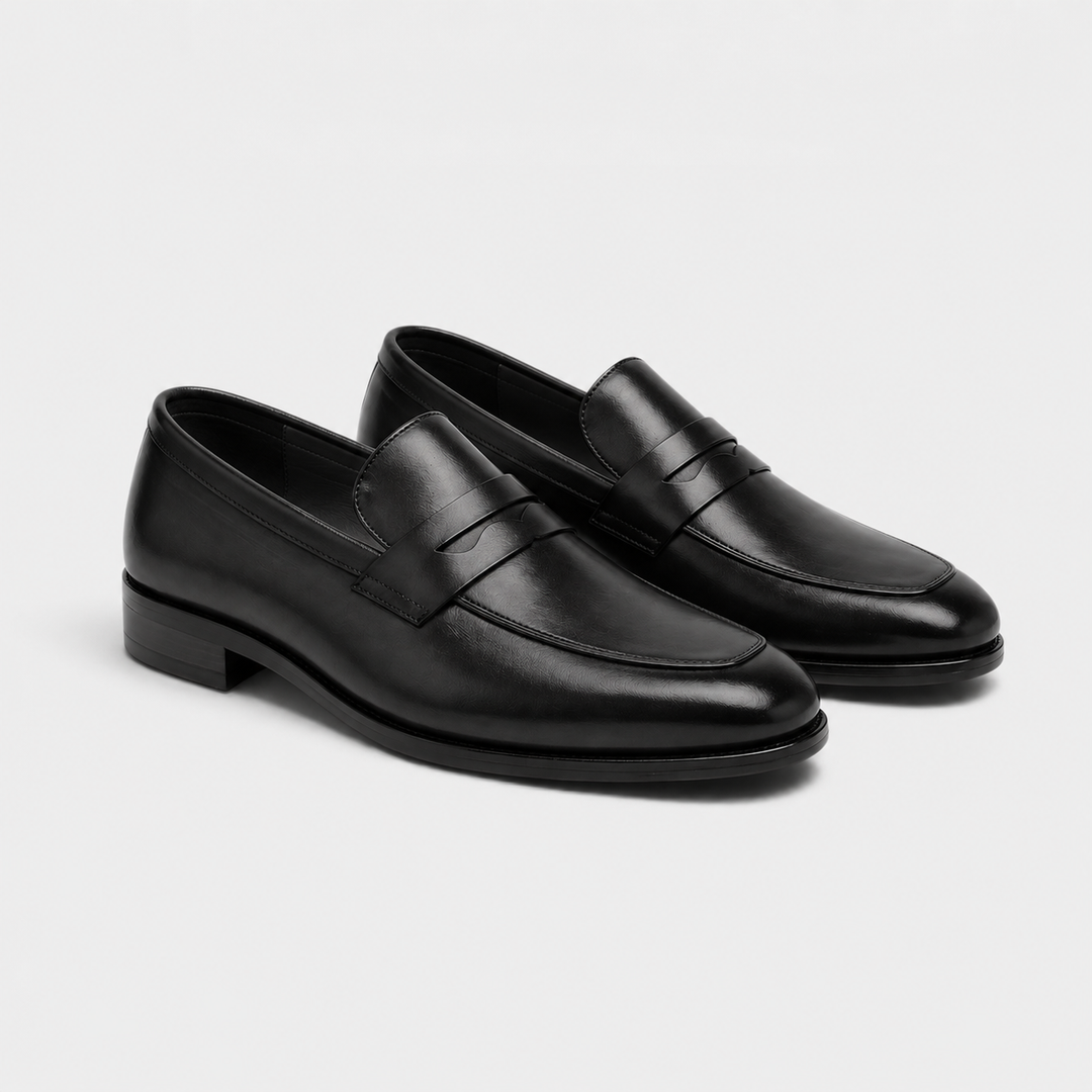 Rindleder Business Loafer Herren Elegante Anzugschuhe