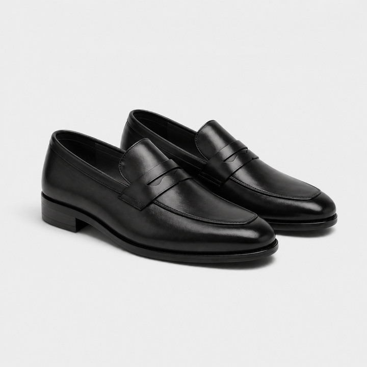 Rindleder Business Loafer Herren Elegante Anzugschuhe