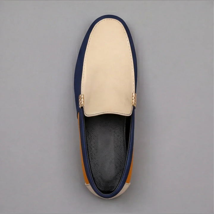 Lässige Patchwork Canvas Loafer Herren Slip-On Schuhe
