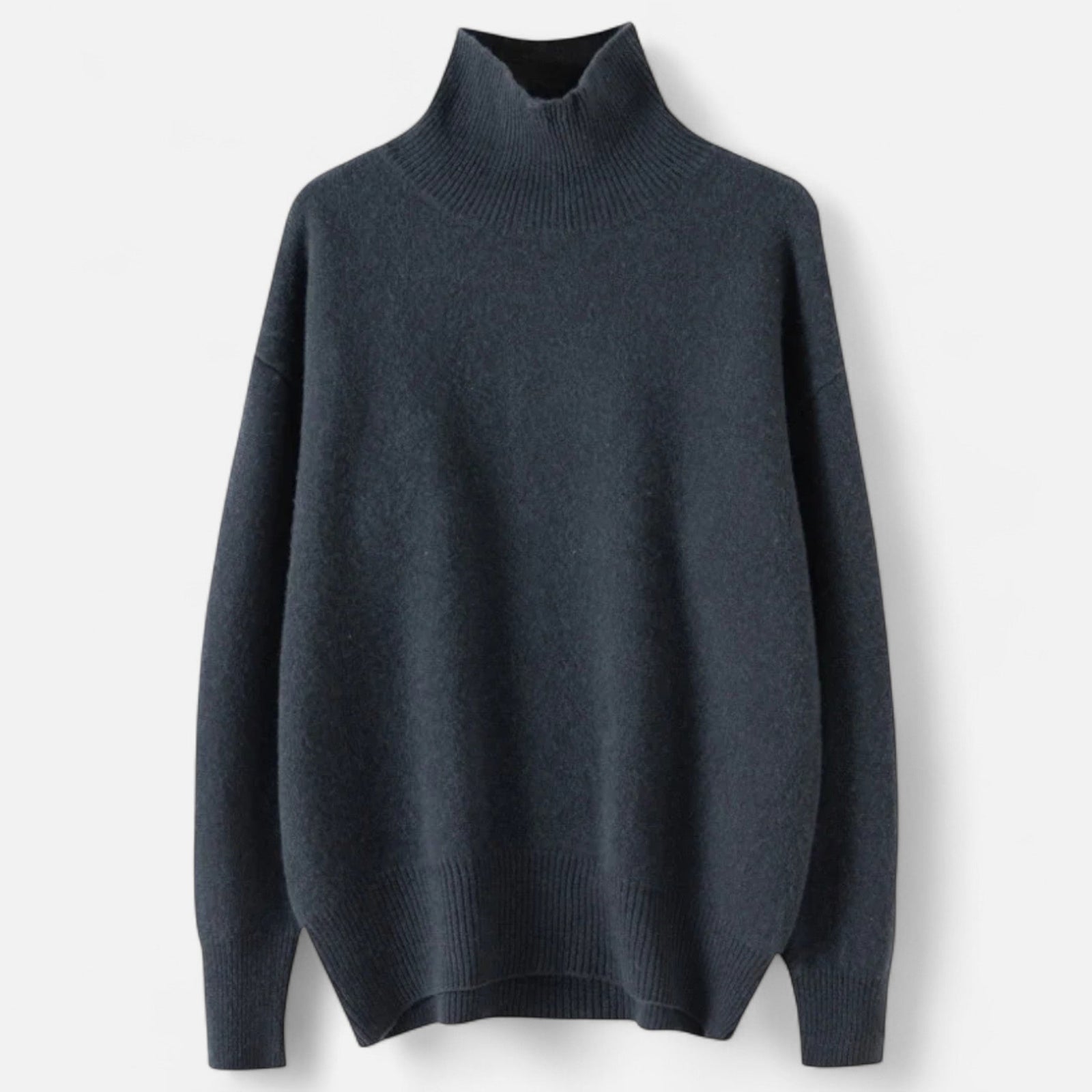 Navacava turtleneck sweater styled — understated feminine elegance