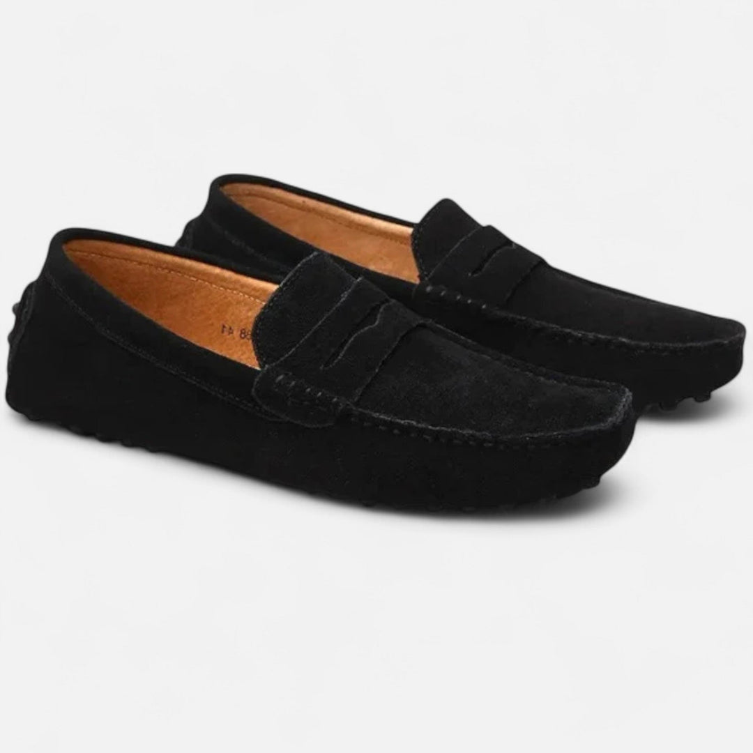 Wildleder Fahrloafer Herren Slip-On Mokassin Schuhe