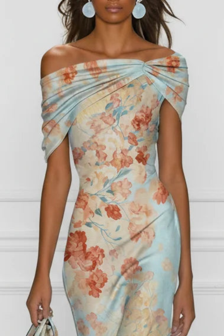 Floral One-Shoulder Women&