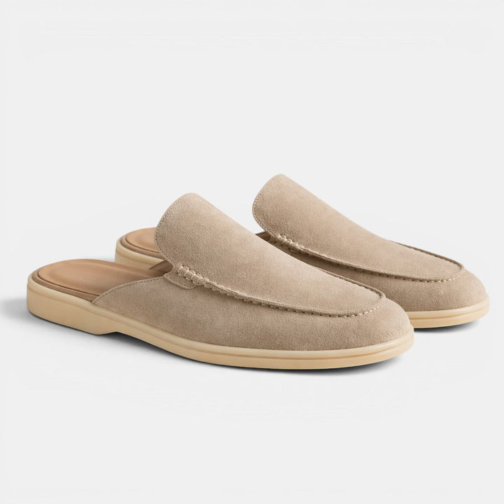 Wildleder Slip-On Mules Herren Sommer Pantoletten