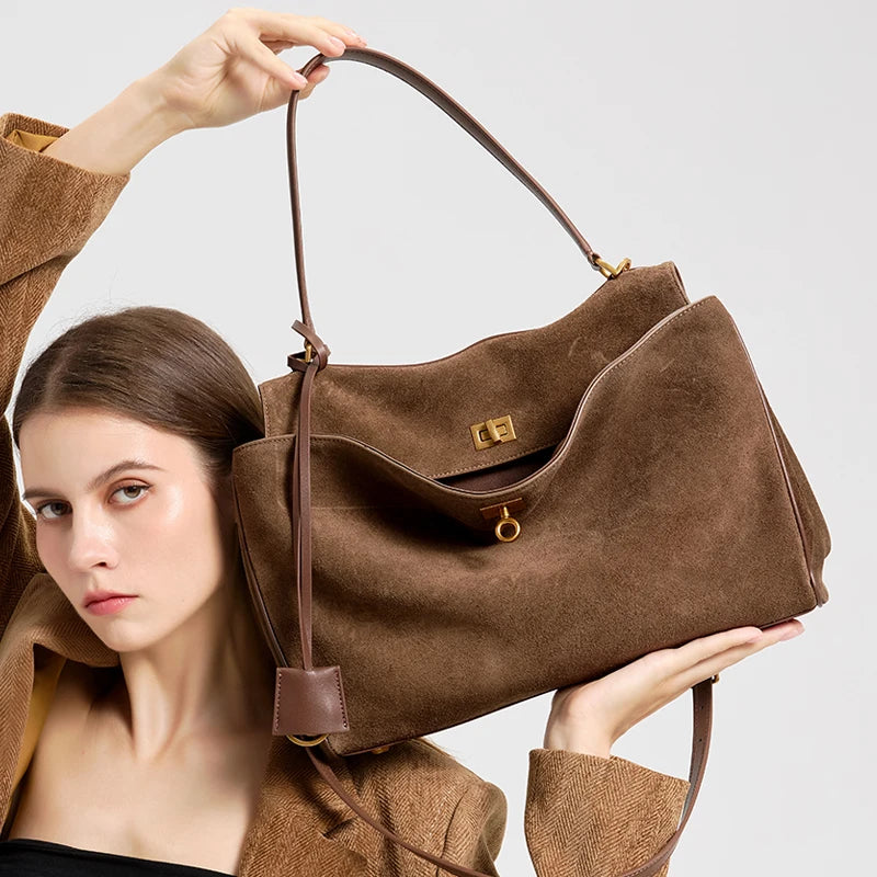 Libby Minimalist Genuine Leather Handbag | Women&