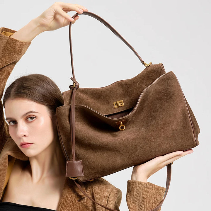 Libby Minimalist Genuine Leather Handbag | Women&