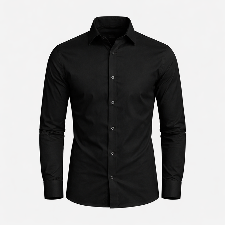 Klassisches Businesshemd Herren Elegantes Langarm Hemd