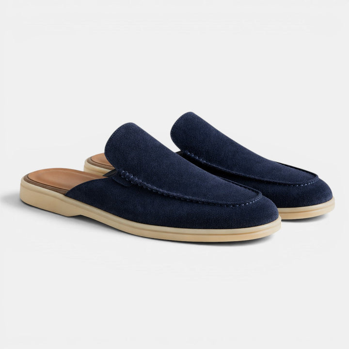 Wildleder Slip-On Mules Herren Sommer Pantoletten