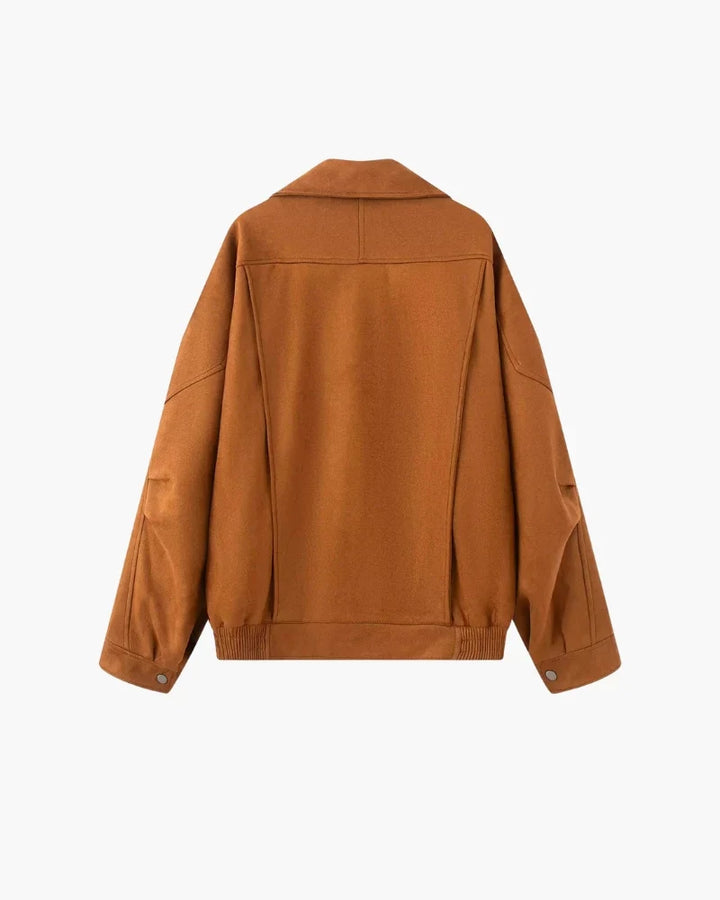Navacava oversized jacket full length — statement old money piece