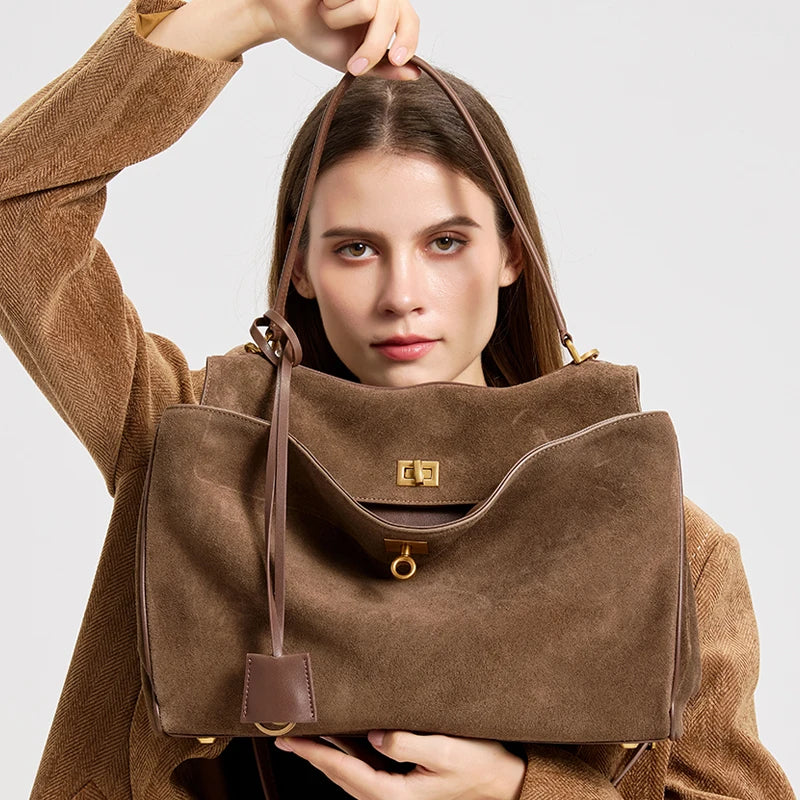Libby Minimalist Genuine Leather Handbag | Women&