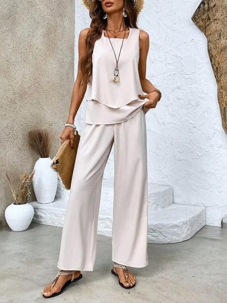 Abigail Fluid Tailored Two-Piece Trouser Set | Women&