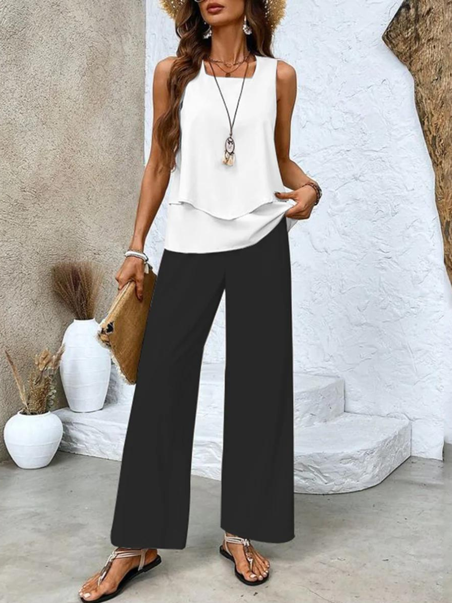 Abigail Fluid Tailored Two-Piece Trouser Set | Women&