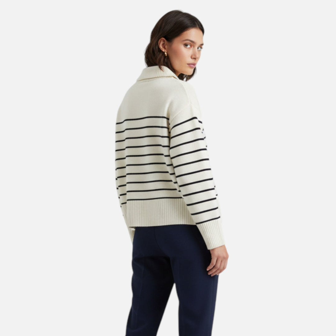 Navacava knit sweater styled — understated everyday elegance