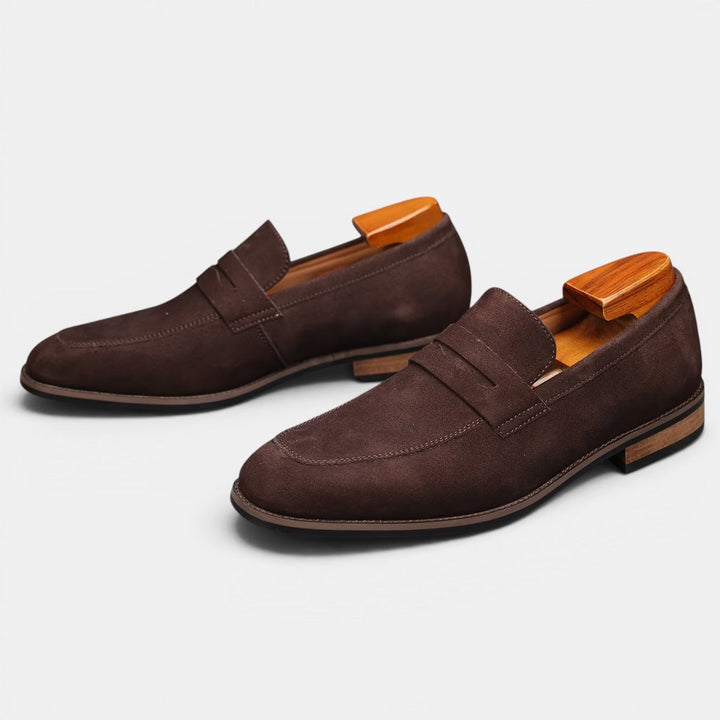 Wildleder Penny Sommer Loafer Herren Slip-On Schuhe