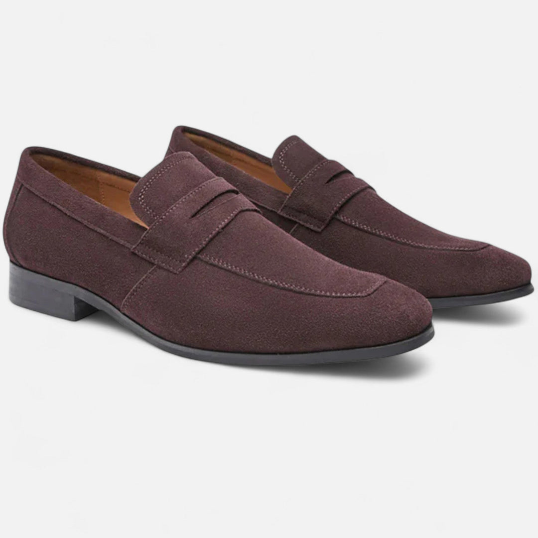 Old Money Wildleder Penny Loafer Herren Slip-On