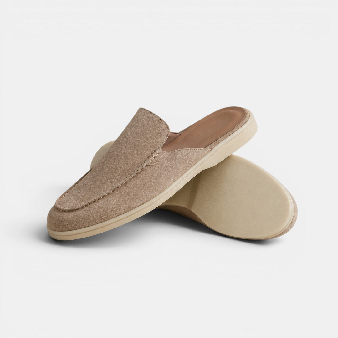 Wildleder Slip-On Mules Herren Sommer Pantoletten
