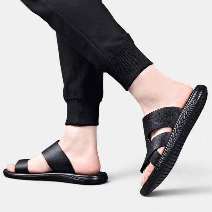 Bequeme Leder Sommersandalen Herren Outdoor Schuhe