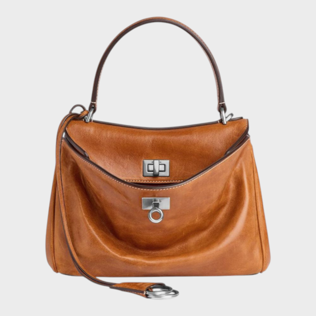 Libby Minimalist Genuine Leather Handbag | Women&