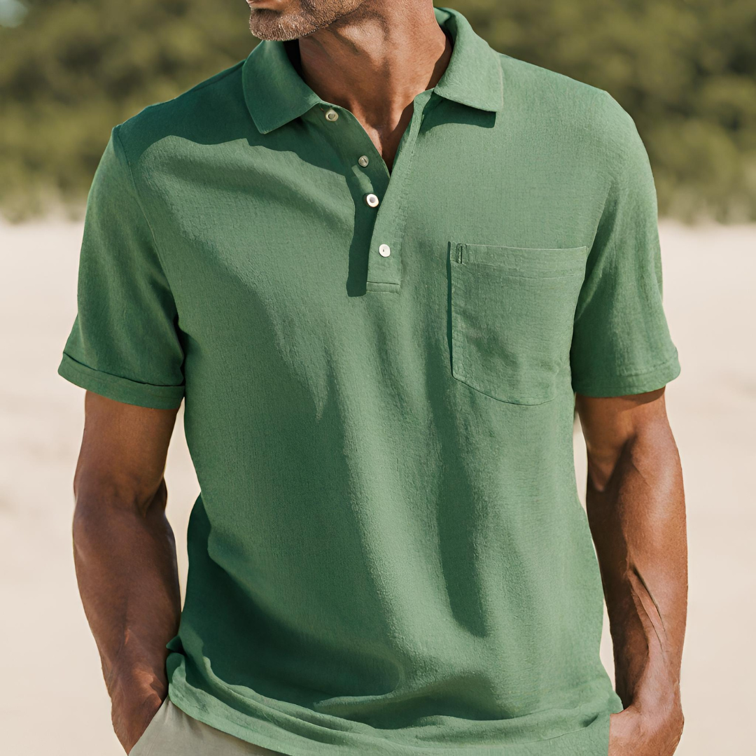Baumwoll Poloshirt Herren Kurzarm Sommer Polo Casual