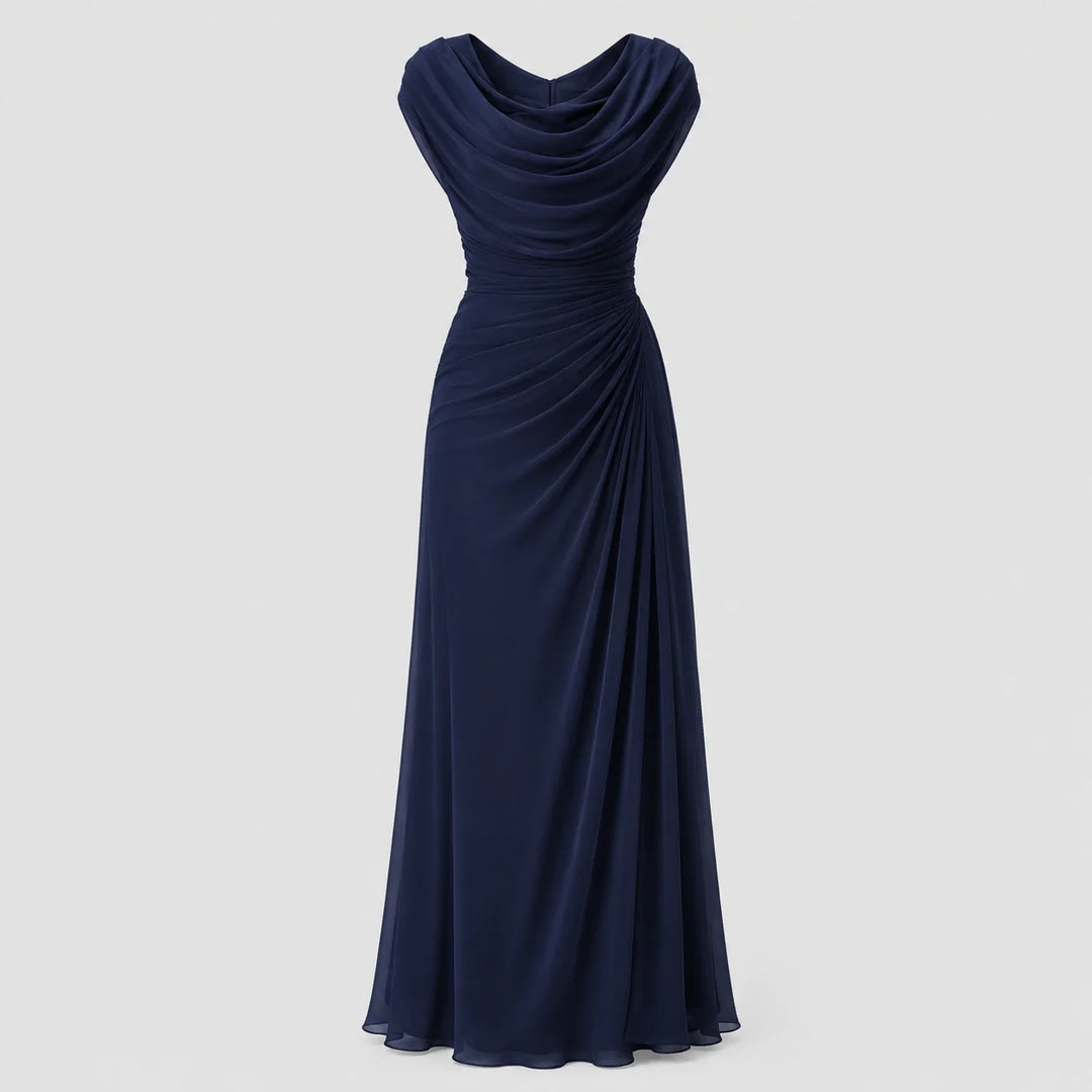 Sloane Cowl Neck Ruched Maxi Dress | Women&