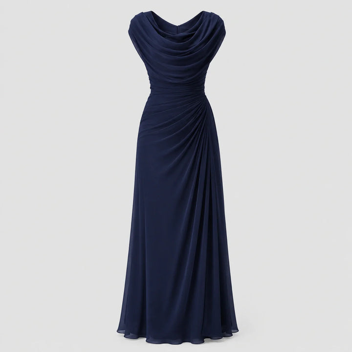 Sloane Cowl Neck Ruched Maxi Dress | Women&