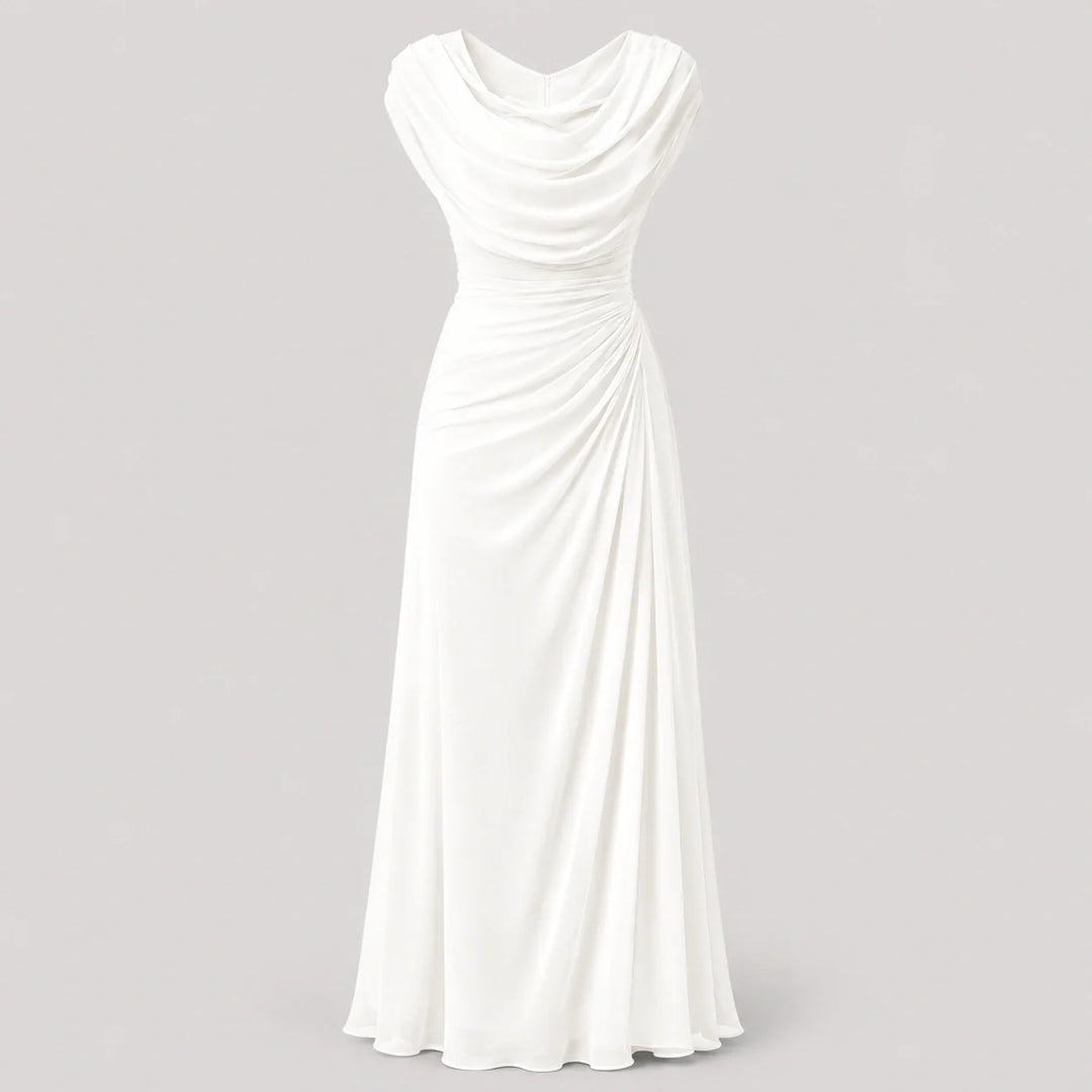 Sloane Cowl Neck Ruched Maxi Dress | Women&