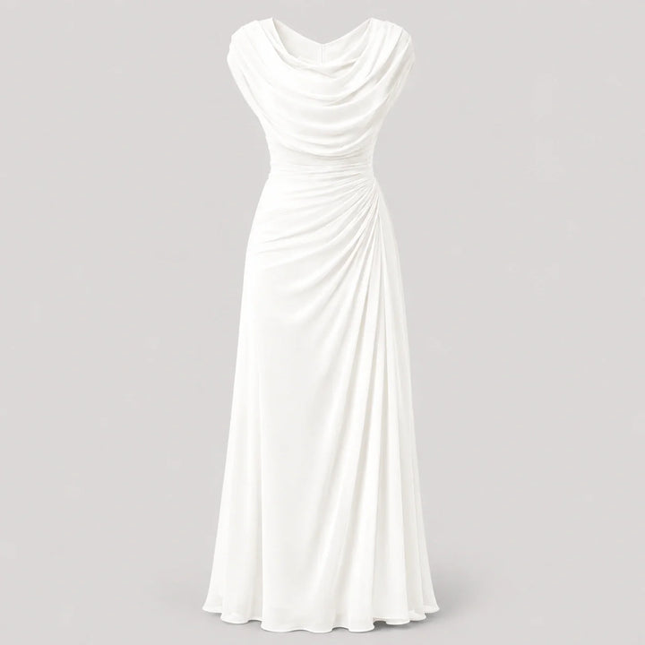 Sloane Cowl Neck Ruched Maxi Dress | Women&